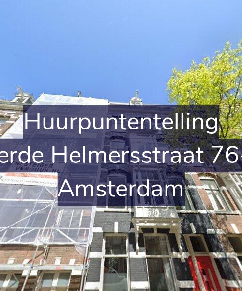 Foto gevel Huurpuntentelling voor Derde Helmersstraat 76-2, Amsterdam