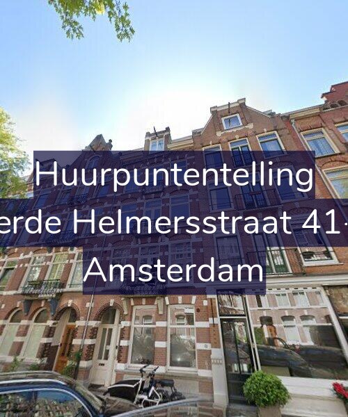 Foto gevel Huurpuntentelling voor Derde Helmersstraat 41-B, Amsterdam