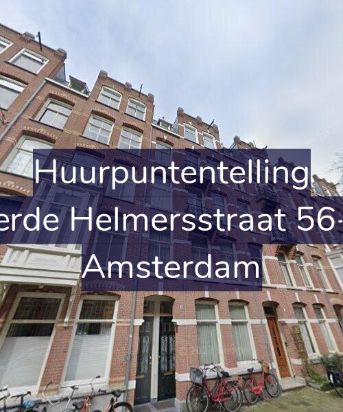 Foto gevel Huurpuntentelling voor Derde Helmersstraat 56-D, Amsterdam