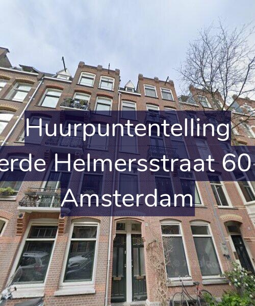 Foto gevel Huurpuntentelling voor Derde Helmersstraat 60-2, Amsterdam
