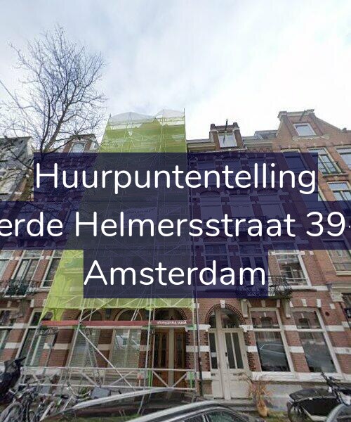 Foto gevel Huurpuntentelling voor Derde Helmersstraat 39-2, Amsterdam