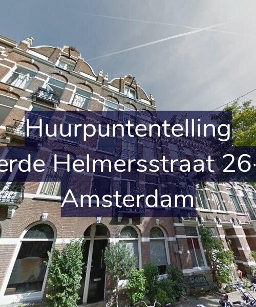 Foto gevel Huurpuntentelling voor Derde Helmersstraat 26-B, Amsterdam