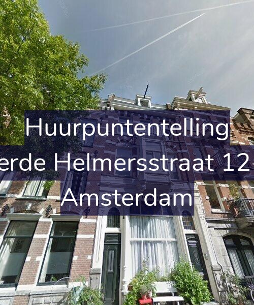 Foto gevel Huurpuntentelling voor Derde Helmersstraat 12-2, Amsterdam