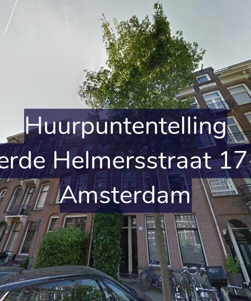 Foto gevel Huurpuntentelling voor Derde Helmersstraat 17-2, Amsterdam