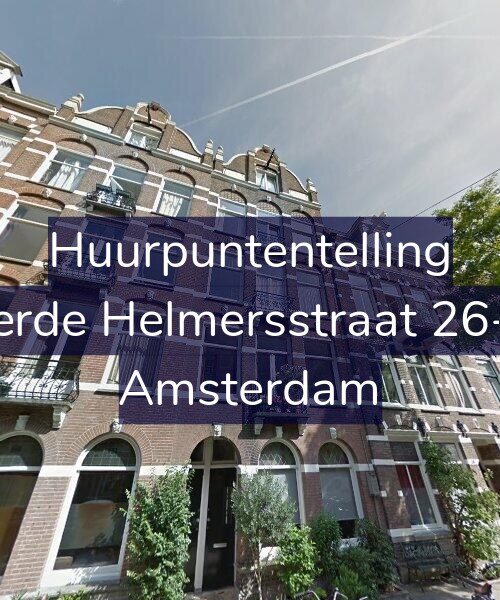 Foto gevel Huurpuntentelling voor Derde Helmersstraat 26-D, Amsterdam