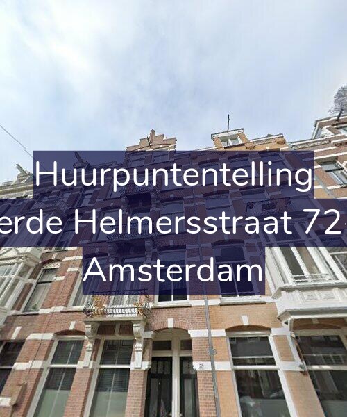 Foto gevel Huurpuntentelling voor Derde Helmersstraat 72-3, Amsterdam