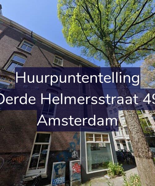 Foto gevel Huurpuntentelling voor Derde Helmersstraat 49, Amsterdam
