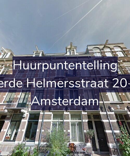 Foto gevel Huurpuntentelling voor Derde Helmersstraat 20-H, Amsterdam