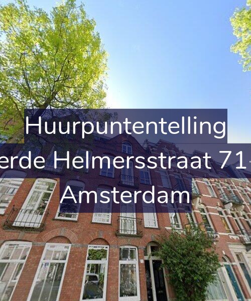 Foto gevel Huurpuntentelling voor Derde Helmersstraat 71-2, Amsterdam