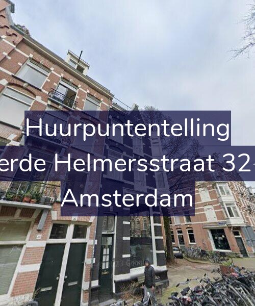 Foto gevel Huurpuntentelling voor Derde Helmersstraat 32-2, Amsterdam