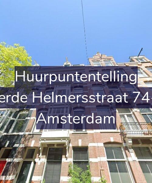 Foto gevel Huurpuntentelling voor Derde Helmersstraat 74-2, Amsterdam