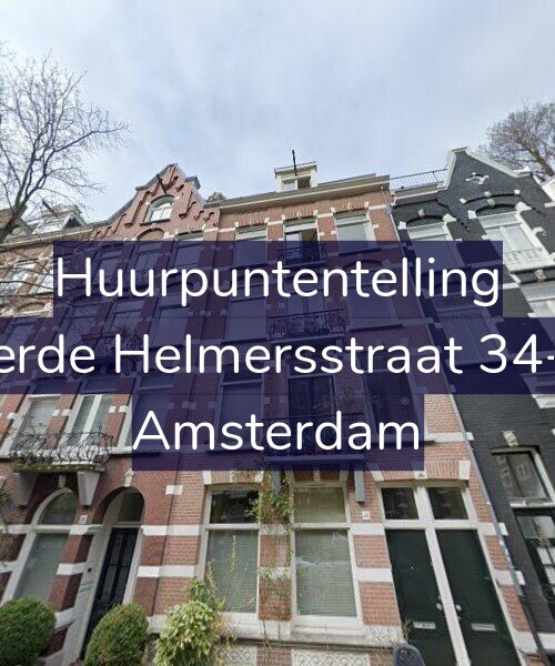 Foto gevel Huurpuntentelling voor Derde Helmersstraat 34-H, Amsterdam