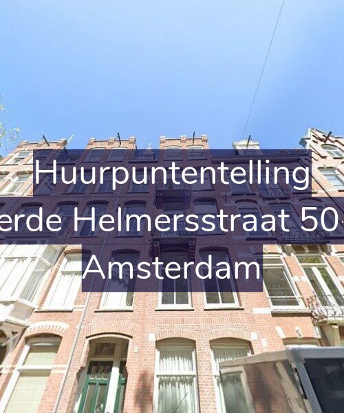 Foto gevel Huurpuntentelling voor Derde Helmersstraat 50-2, Amsterdam