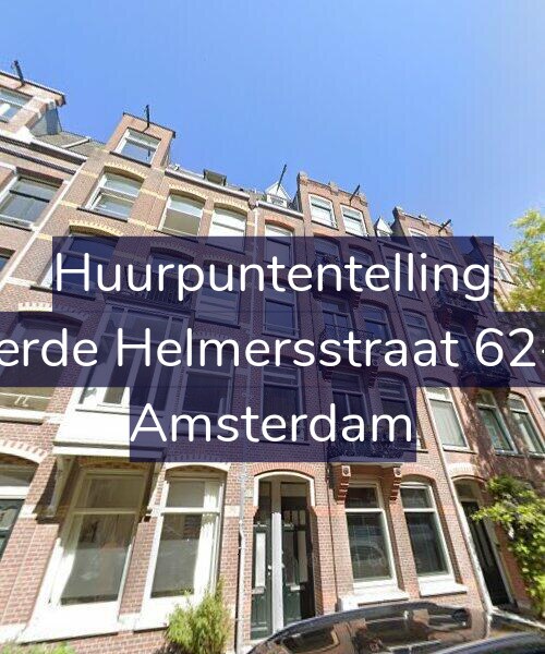 Foto gevel Huurpuntentelling voor Derde Helmersstraat 62-1, Amsterdam