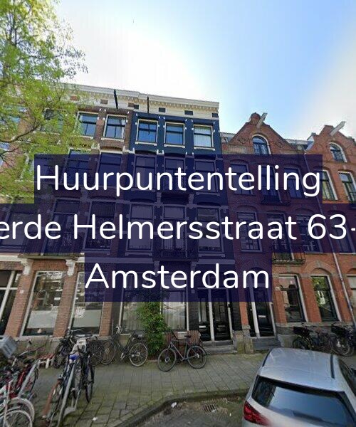 Foto gevel Huurpuntentelling voor Derde Helmersstraat 63-H, Amsterdam