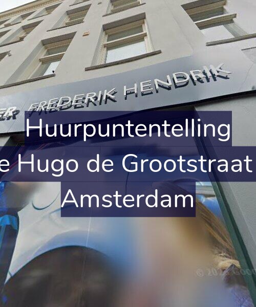 Foto gevel Huurpuntentelling voor Derde Hugo de Grootstraat 22-1, Amsterdam