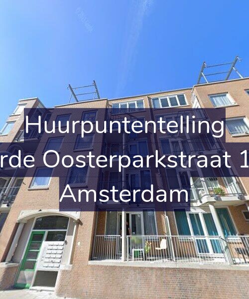 Foto gevel Huurpuntentelling voor Derde Oosterparkstraat 1-U, Amsterdam