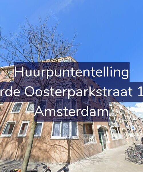 Foto gevel Huurpuntentelling voor Derde Oosterparkstraat 1-A, Amsterdam