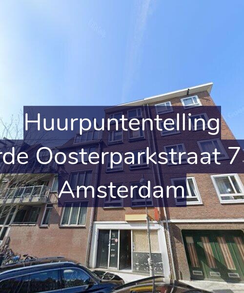 Foto gevel Huurpuntentelling voor Derde Oosterparkstraat 73-2, Amsterdam