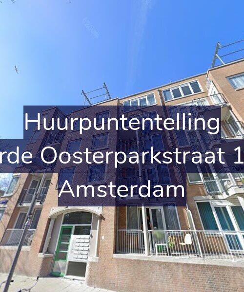 Foto gevel Huurpuntentelling voor Derde Oosterparkstraat 1-M, Amsterdam