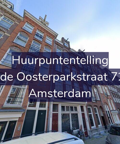 Foto gevel Huurpuntentelling voor Derde Oosterparkstraat 72-H, Amsterdam