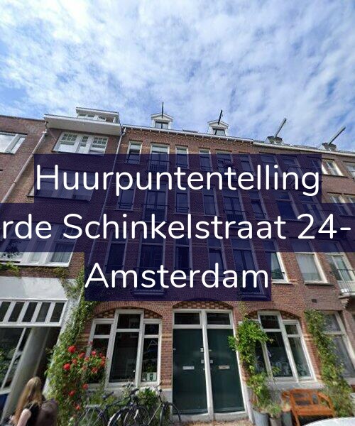 Foto gevel Huurpuntentelling voor Derde Schinkelstraat 24-1R, Amsterdam