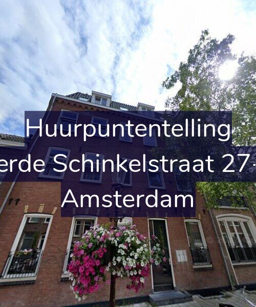 Foto gevel Huurpuntentelling voor Derde Schinkelstraat 27-B, Amsterdam