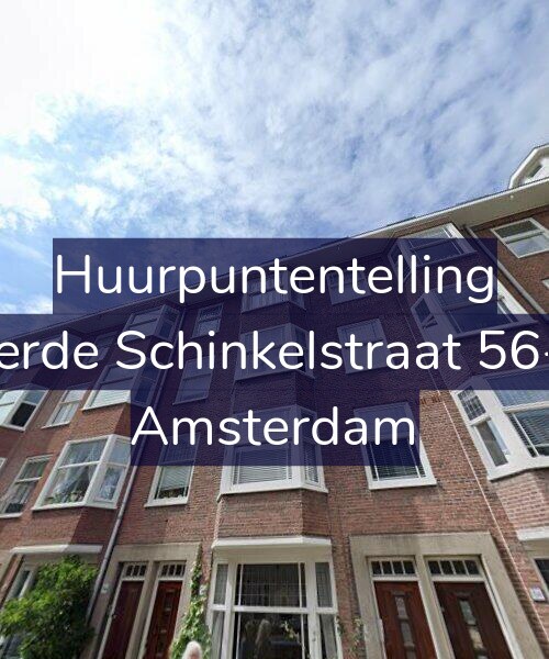 Foto gevel Huurpuntentelling voor Derde Schinkelstraat 56-3, Amsterdam