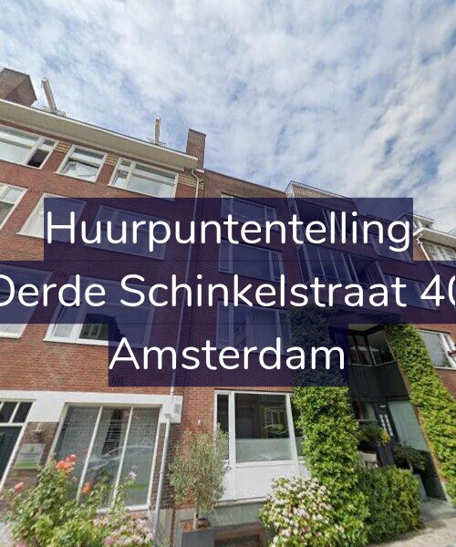 Foto gevel Huurpuntentelling voor Derde Schinkelstraat 40, Amsterdam