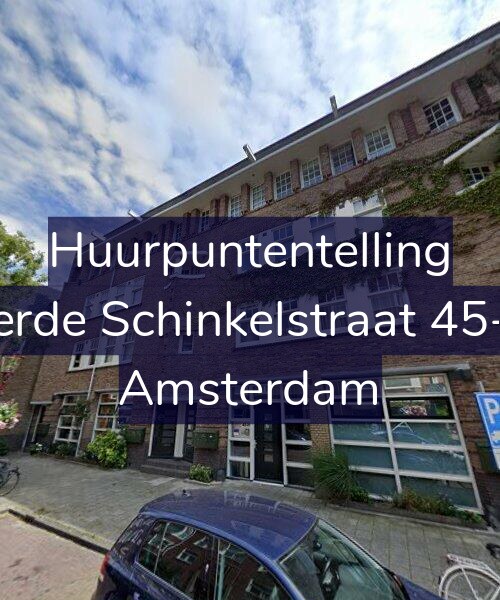 Foto gevel Huurpuntentelling voor Derde Schinkelstraat 45-H, Amsterdam