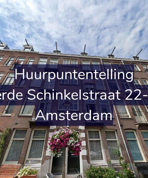 Foto gevel Huurpuntentelling voor Derde Schinkelstraat 22-1L, Amsterdam
