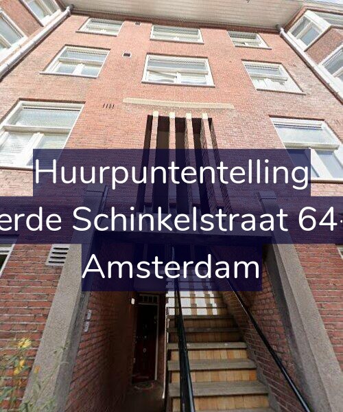 Foto gevel Huurpuntentelling voor Derde Schinkelstraat 64-2, Amsterdam