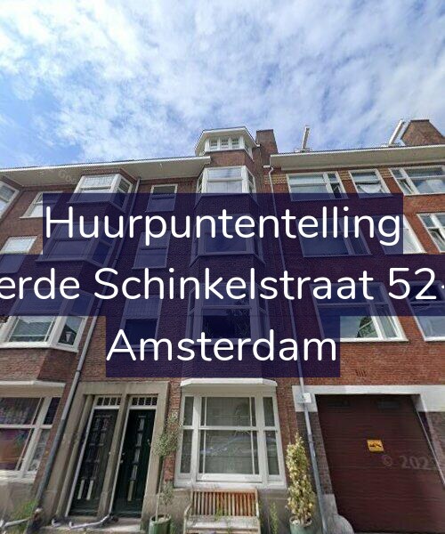 Foto gevel Huurpuntentelling voor Derde Schinkelstraat 52-1, Amsterdam