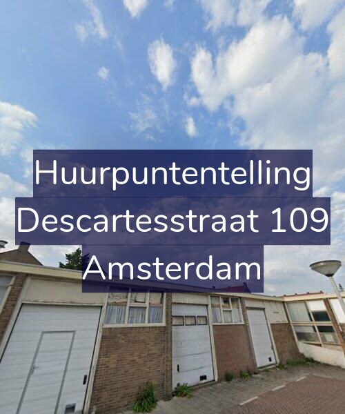 Foto gevel Huurpuntentelling voor Descartesstraat 109, Amsterdam