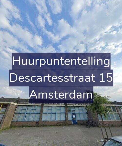 Foto gevel Huurpuntentelling voor Descartesstraat 15, Amsterdam