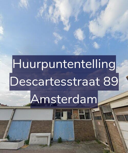 Foto gevel Huurpuntentelling voor Descartesstraat 89, Amsterdam