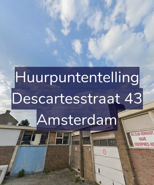 Foto gevel Huurpuntentelling voor Descartesstraat 43, Amsterdam