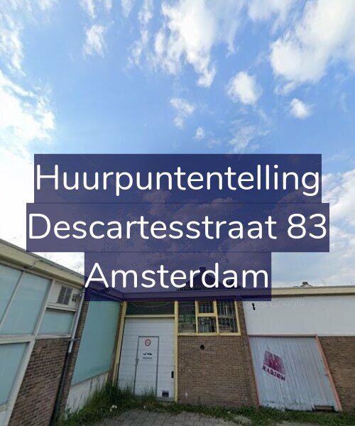 Foto gevel Huurpuntentelling voor Descartesstraat 83, Amsterdam