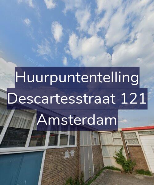 Foto gevel Huurpuntentelling voor Descartesstraat 121, Amsterdam
