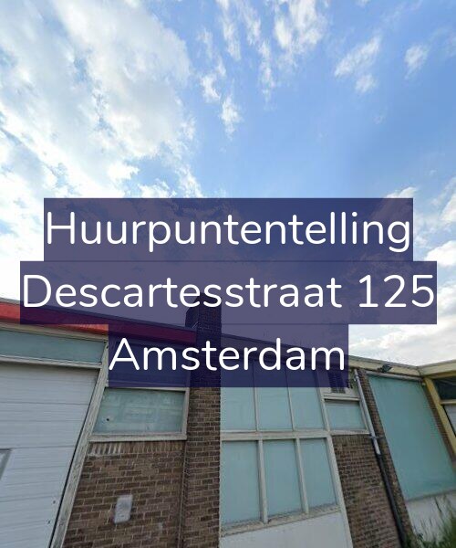 Foto gevel Huurpuntentelling voor Descartesstraat 125, Amsterdam