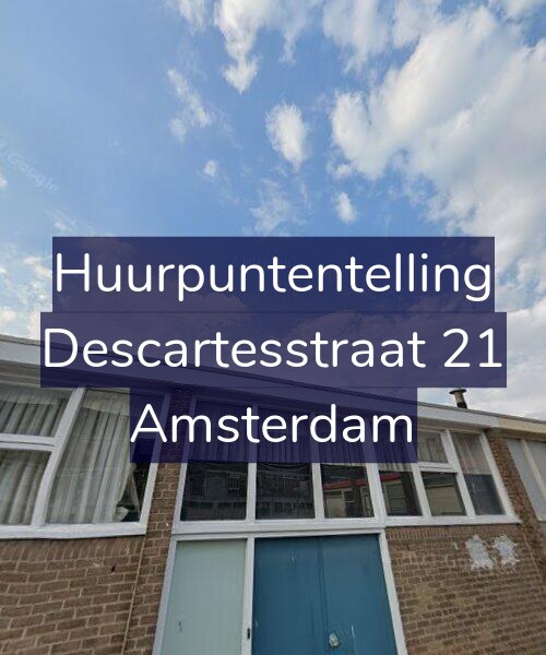 Foto gevel Huurpuntentelling voor Descartesstraat 21, Amsterdam