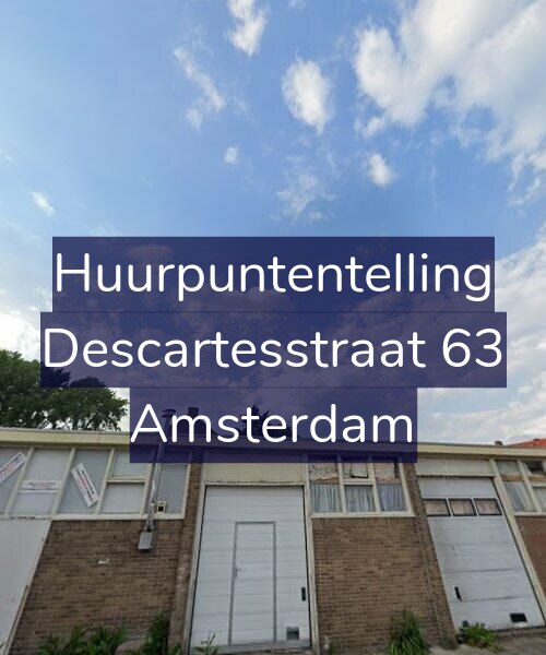 Foto gevel Huurpuntentelling voor Descartesstraat 63, Amsterdam
