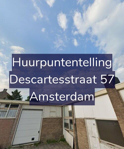 Foto gevel Huurpuntentelling voor Descartesstraat 57, Amsterdam