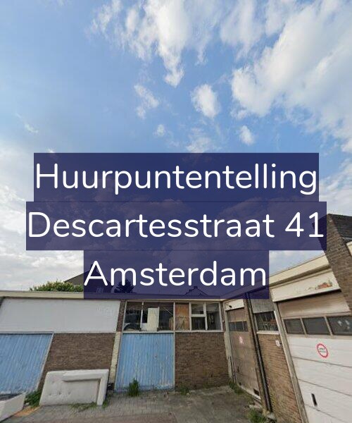Foto gevel Huurpuntentelling voor Descartesstraat 41, Amsterdam