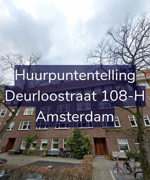 Foto gevel Huurpuntentelling voor Deurloostraat 108-H, Amsterdam