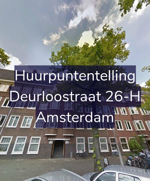 Foto gevel Huurpuntentelling voor Deurloostraat 26-H, Amsterdam