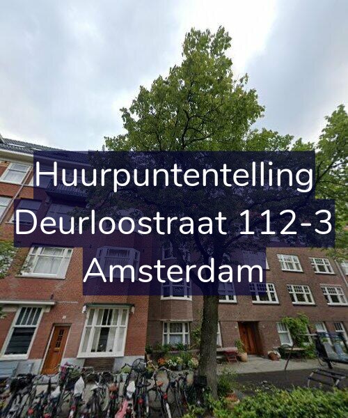 Foto gevel Huurpuntentelling voor Deurloostraat 112-3, Amsterdam