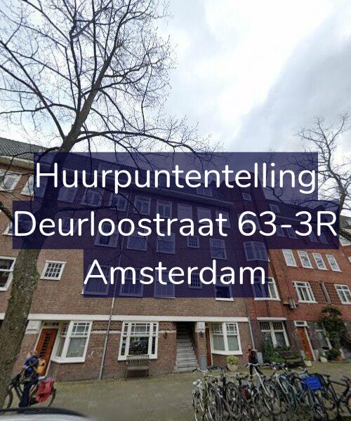Foto gevel Huurpuntentelling voor Deurloostraat 63-3R, Amsterdam