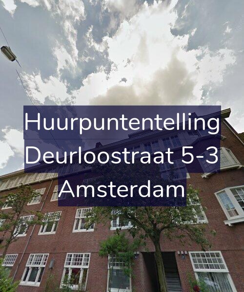 Foto gevel Huurpuntentelling voor Deurloostraat 5-3, Amsterdam