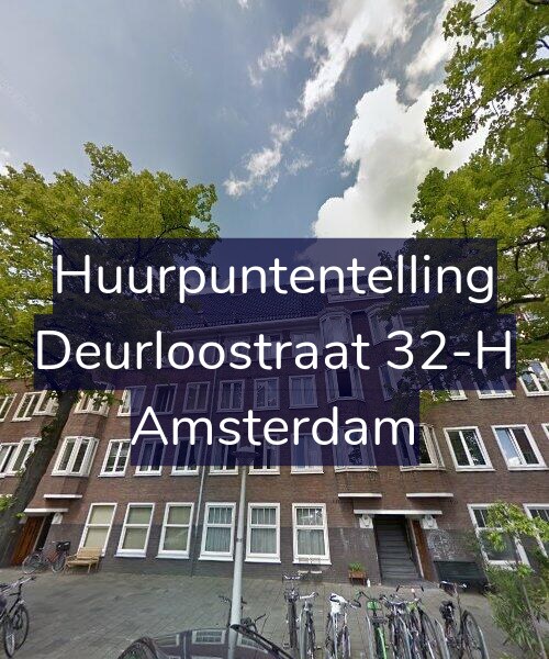 Foto gevel Huurpuntentelling voor Deurloostraat 32-H, Amsterdam